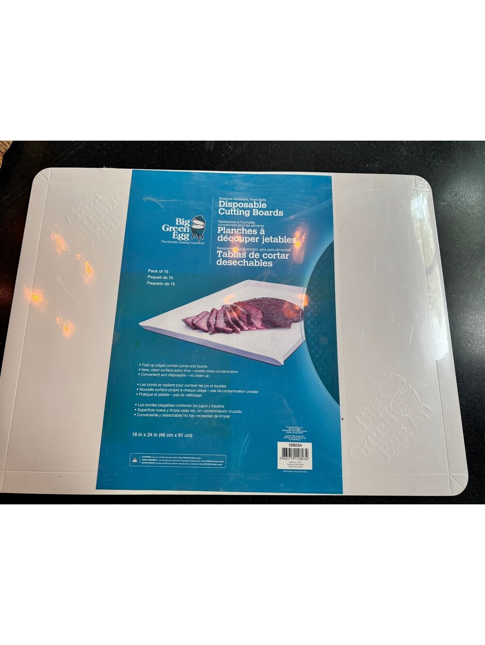 New & Unopened! Big Green Egg Disposable Cutting Boards (Pack of 15)
